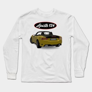 ABARTH 124 Giallo Back Long Sleeve T-Shirt